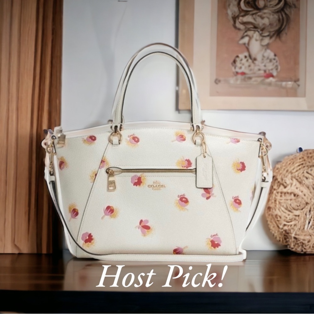 COACH White Floral Handbag NEW - Picture 11 of 11